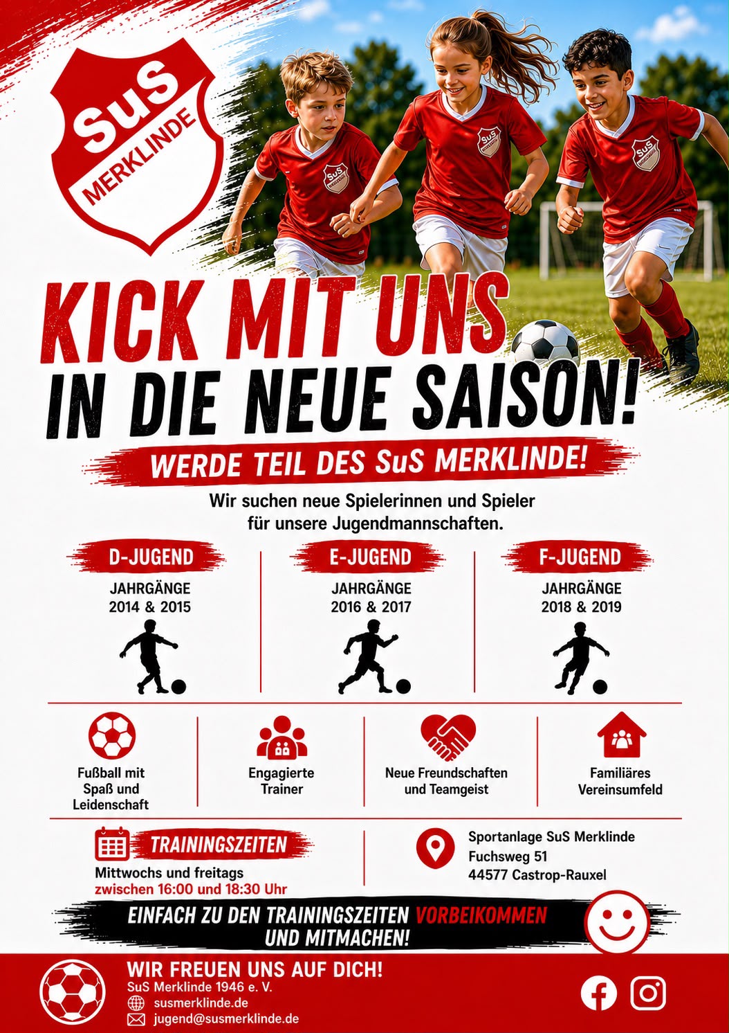2026   SuS Merklinde   Jgendspieler gesucht